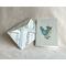 For gift giving a blank note card with envelope is included